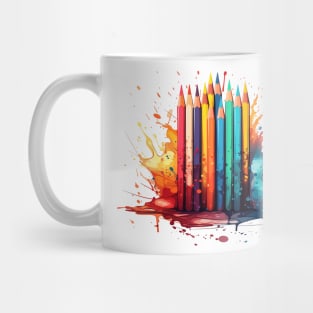 Pencil Watercolor Mug